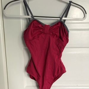 Pink grey Capezio Leotard